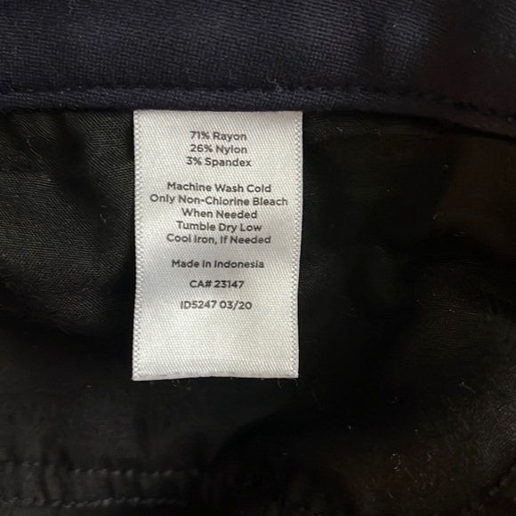 Talbots High Waist Jegging Ankle Ponte Pant Blue 10 - Picture 6 of 6